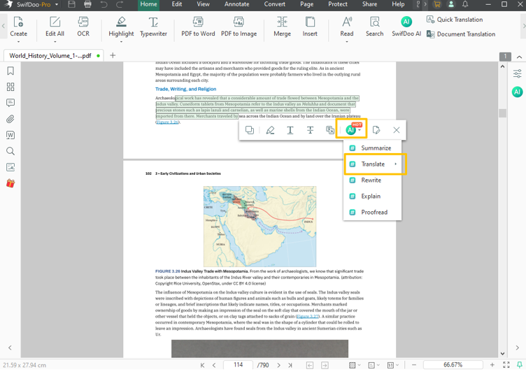 Translate a Medical Report with SwifDoo PDF 1