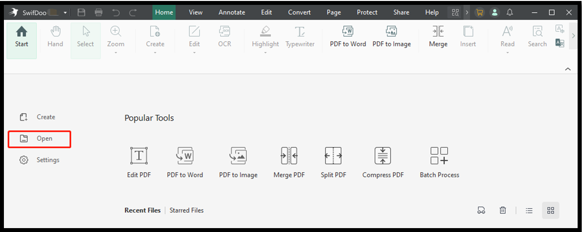 Translate PDF from Arabic to English for entire PDF with SwifDoo PDF step 1