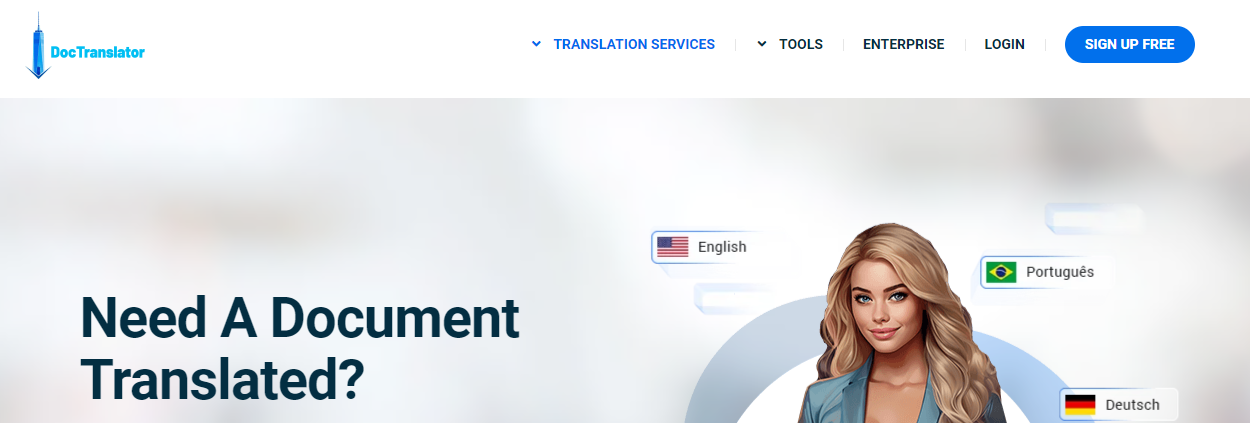 Translate PDF from English to Italian with DocTranslator