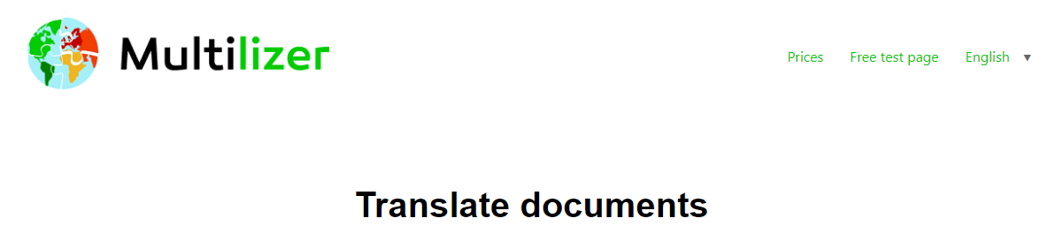 Translate PDF from English to Italian with Multilizer Document Translator