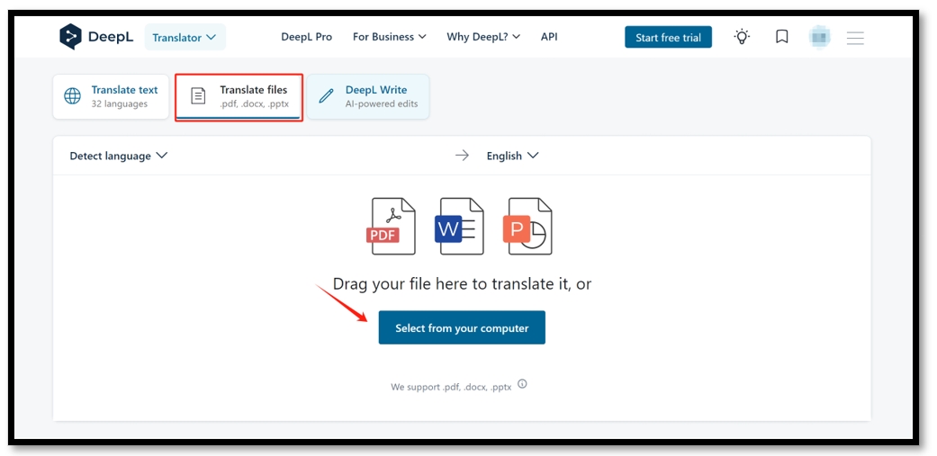 Translate PDF from Swdish to English for free