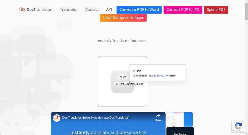 Online DocTranslator