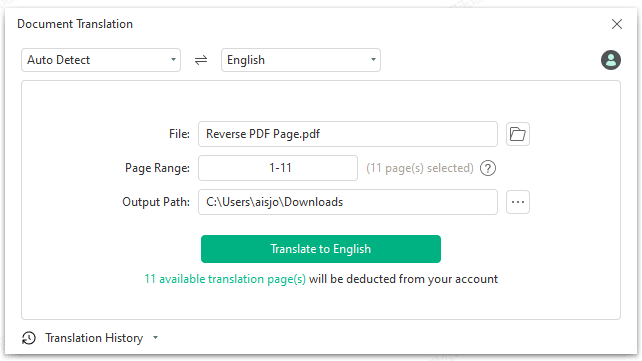 Document Translation