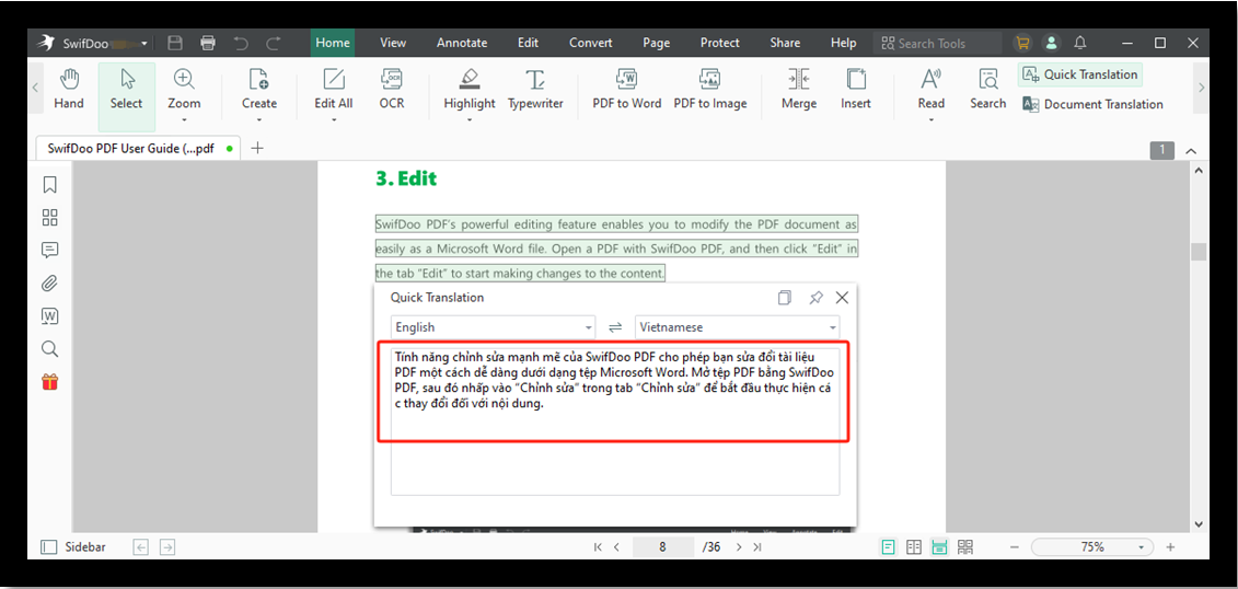 Hướng dẫn cách dịch tài liệu PDF sang tiếng Việt