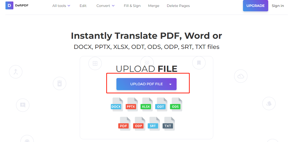 A how-to guide on translating PDFs and other documents online