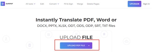 Translate PDF with DeftPDF