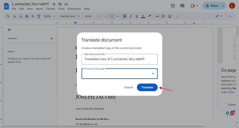 Click Translate