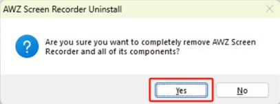 Uninstall AWZ Screen Recorder