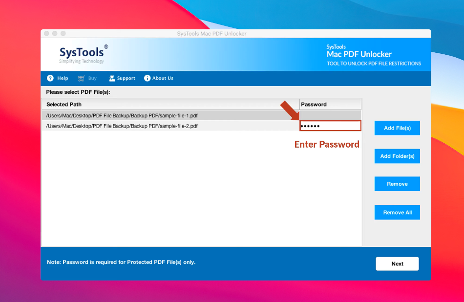 Remove PDF Passwords Through SysTools 2