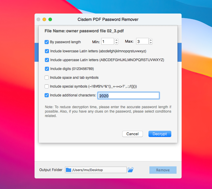 Unlock PDF Mac without Password