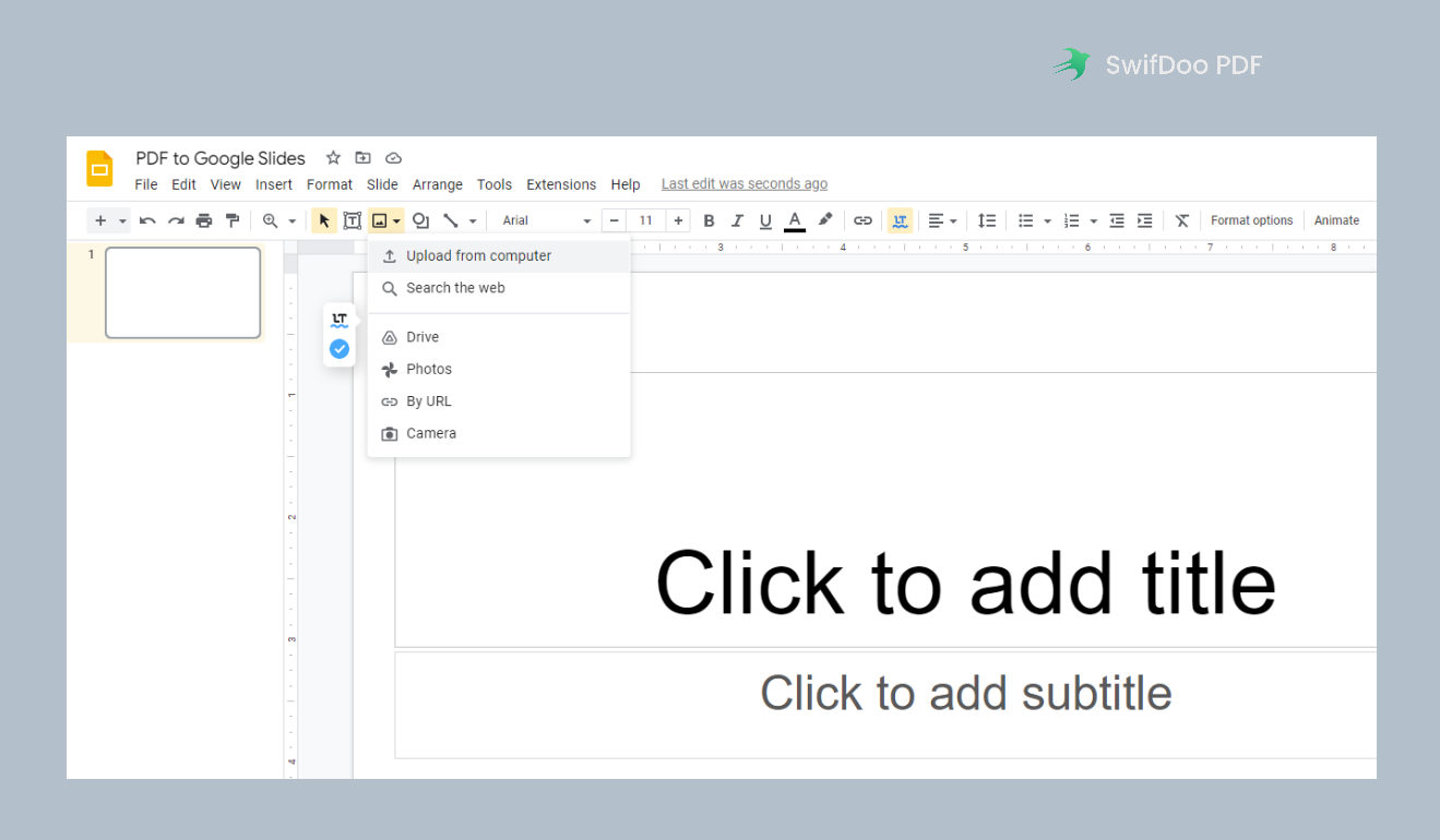 Upload Images to Google Slides