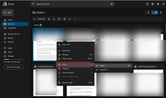 Upload Large Video File to Google Drive and Share Link 2