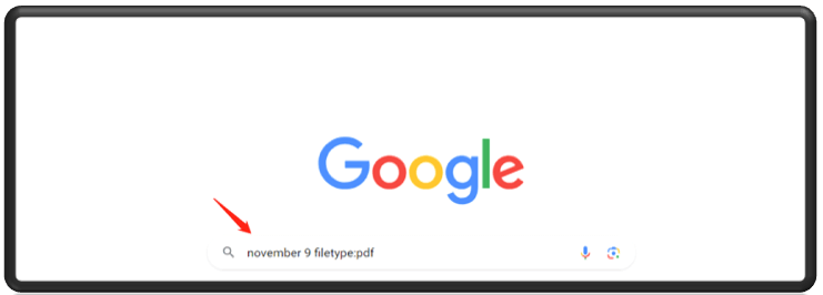 Use search Google or type a URL method to find PDF
