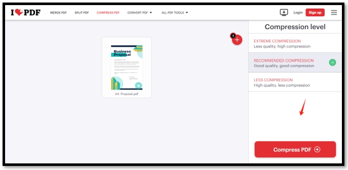 Use ILovePDF Compress To Reduce PDF Size 4 Step Walkaround