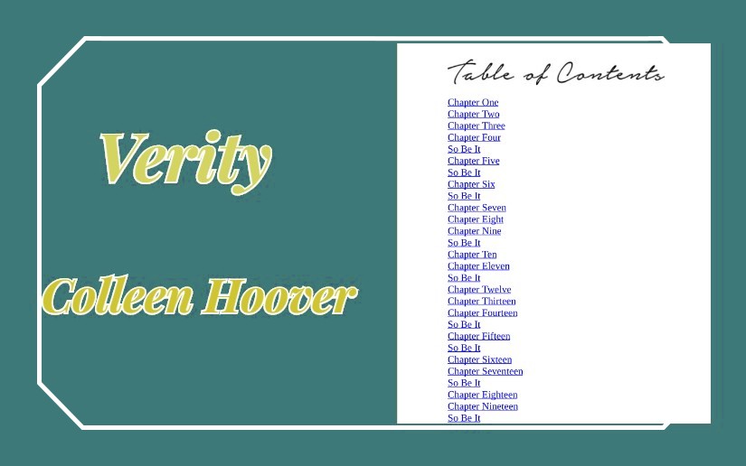 Colleen Hoover's Book, Verity Is a Thrilling and Spicey Read