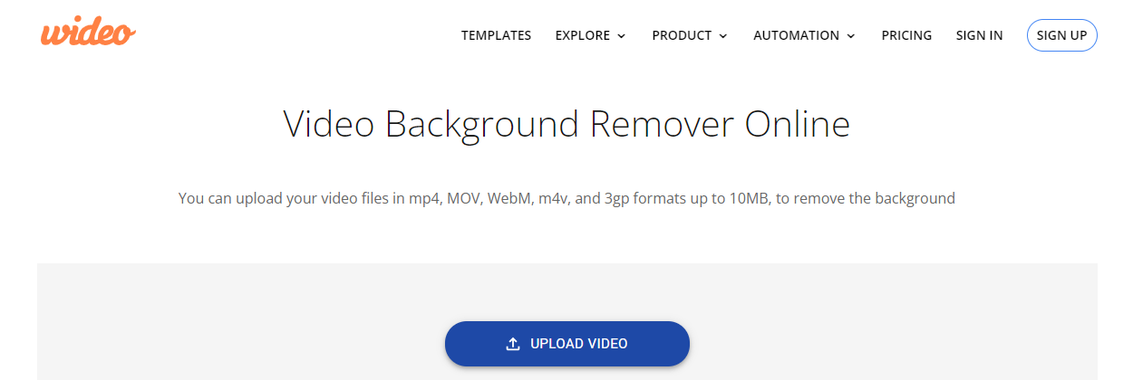 Video background remover Wideo