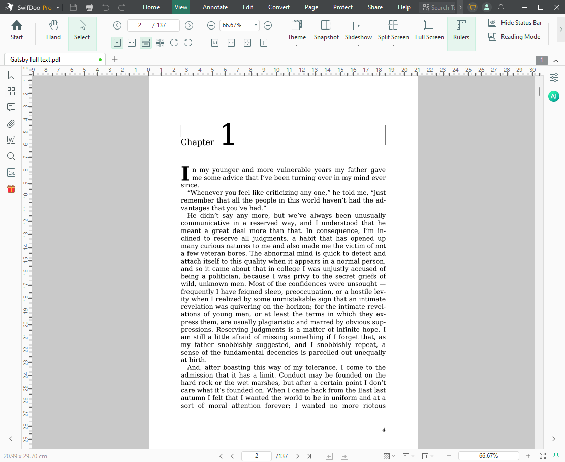 View Ebooks in SwifDoo PDF