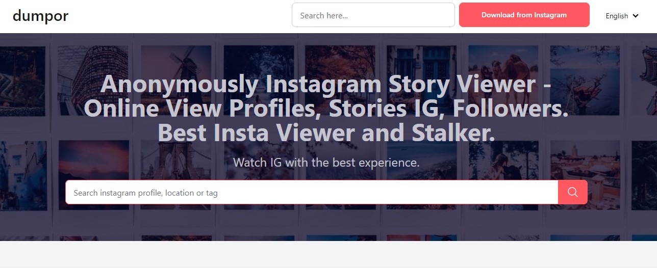 view Instagram without account using Dumpor