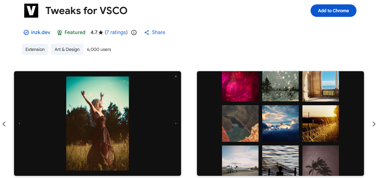Tweaks for VSCO