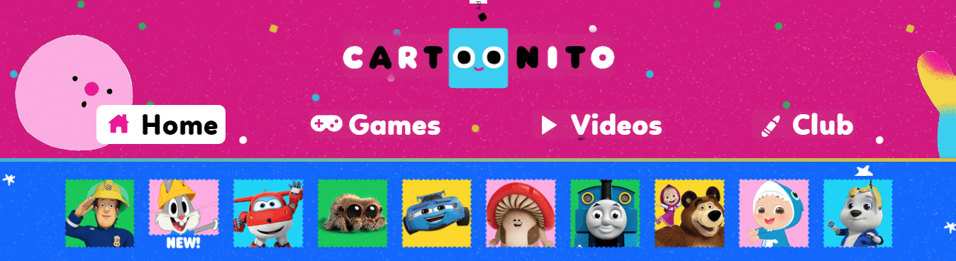 Watch cartoons online on Cartoonito