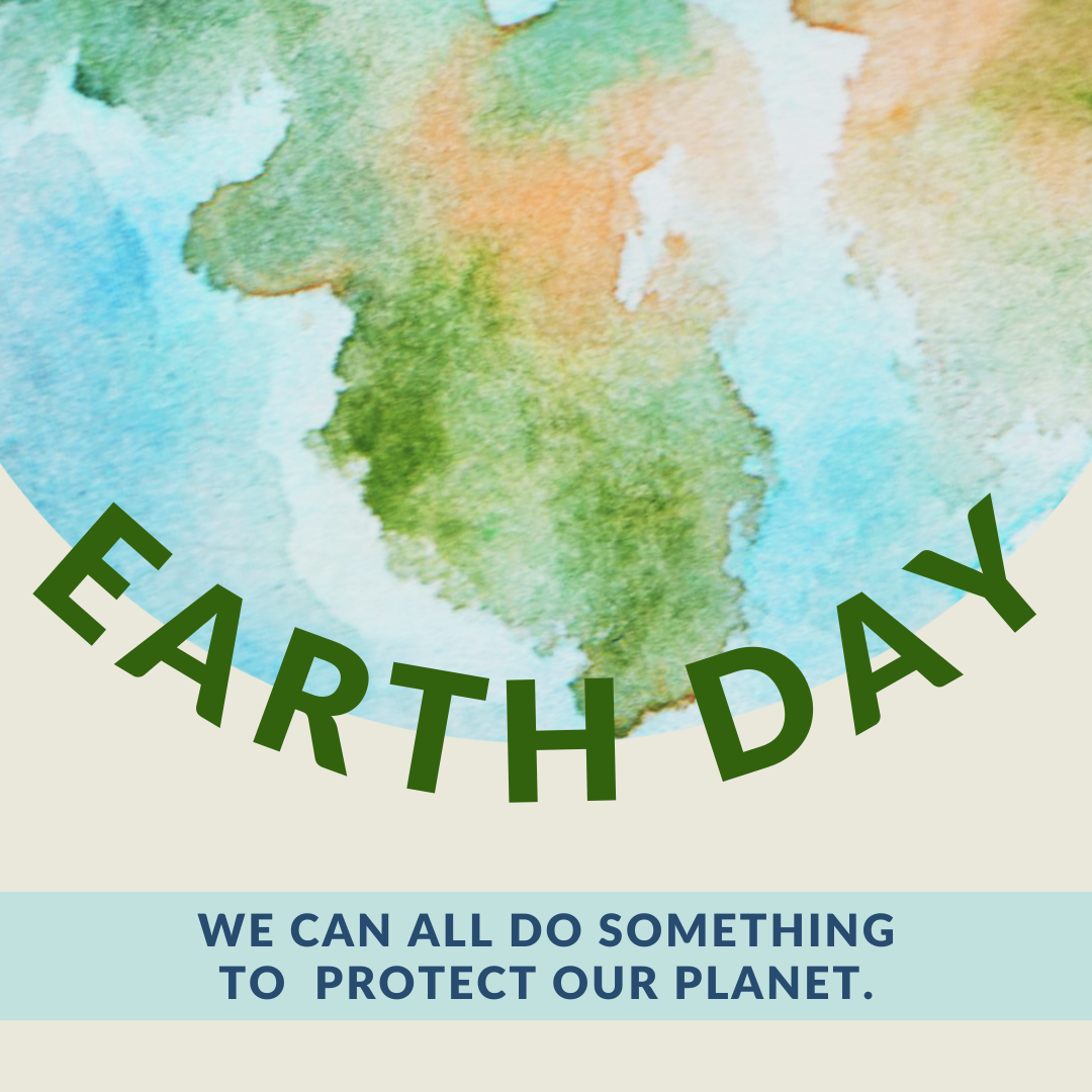 Watercolor Earth Day Card Template 1