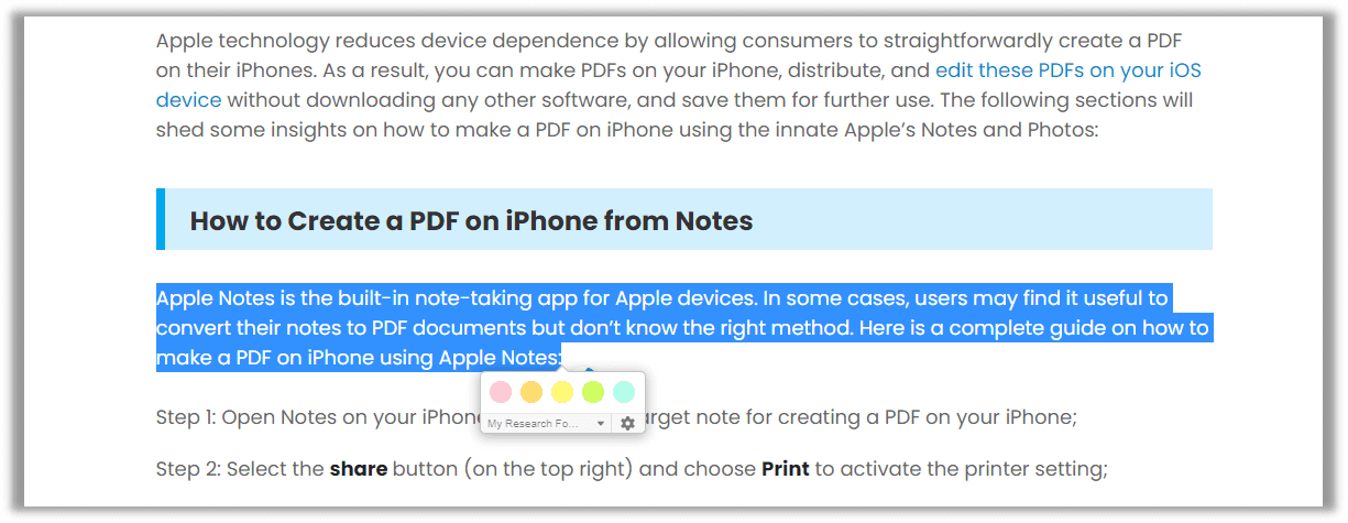 Highlighter extension for Chrome - Weava Highlight