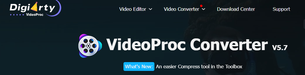 WebM to MP4 converter VideoProc Converter