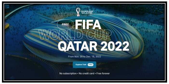 Website to watch the World Cup 2022 - Tubi