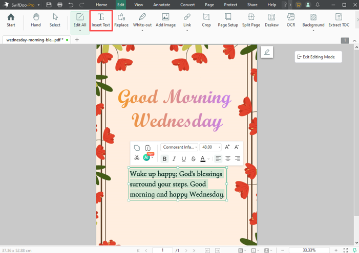 Tip: Morning Blessing Card Maker & Designer 1