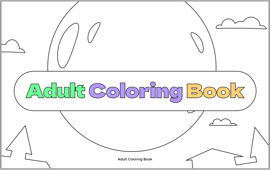 How to Create a Stress Relief Coloring Book Page in Adobe