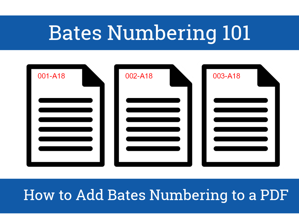 What Is PDF Bates Numbering