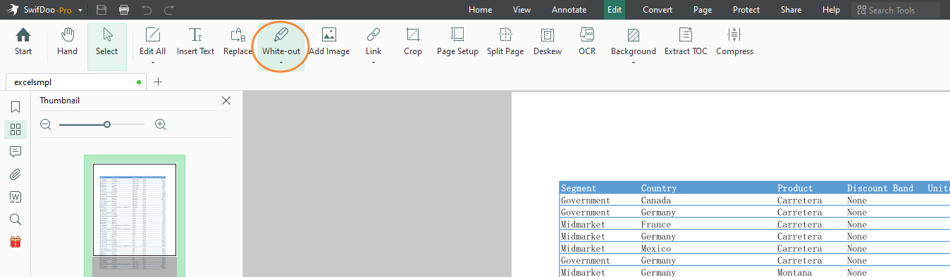 White Out PDFs Using SwifDoo PDF