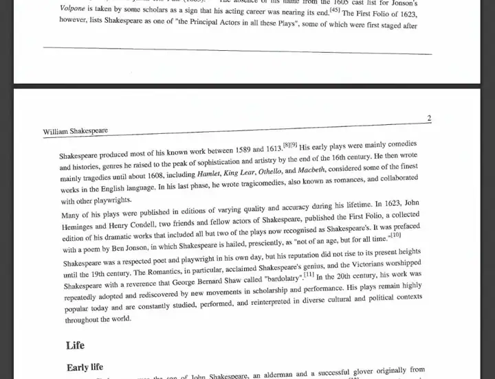 An example of a scanned PDF