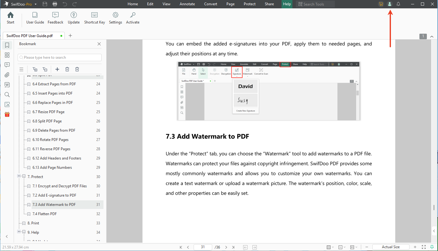 SwifDoo PDF Interface