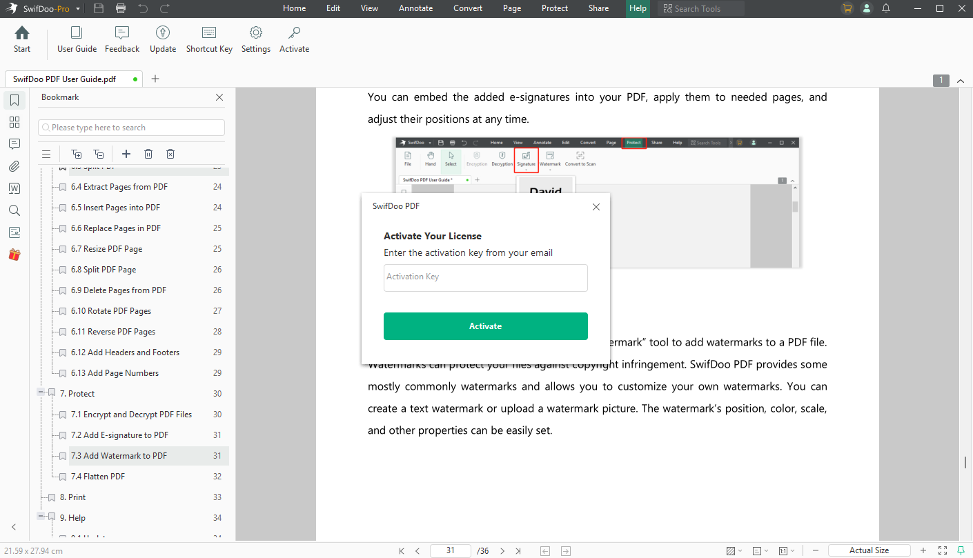 SwifDoo PDF Activate Your License