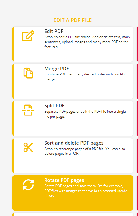 In diesem Teil zeigen wir Ihnen am Beispiel von PDF2GO, wie Sie eine PDF-Datei kostenlos online drehen und speichern können