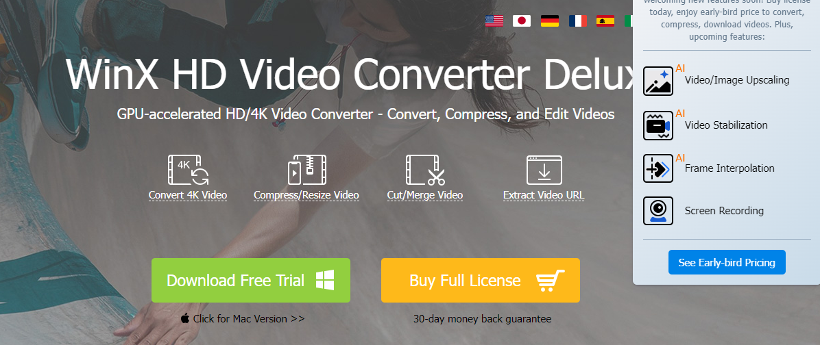 WinX HD Video Converter Deluxe Instagram to MP4 converter