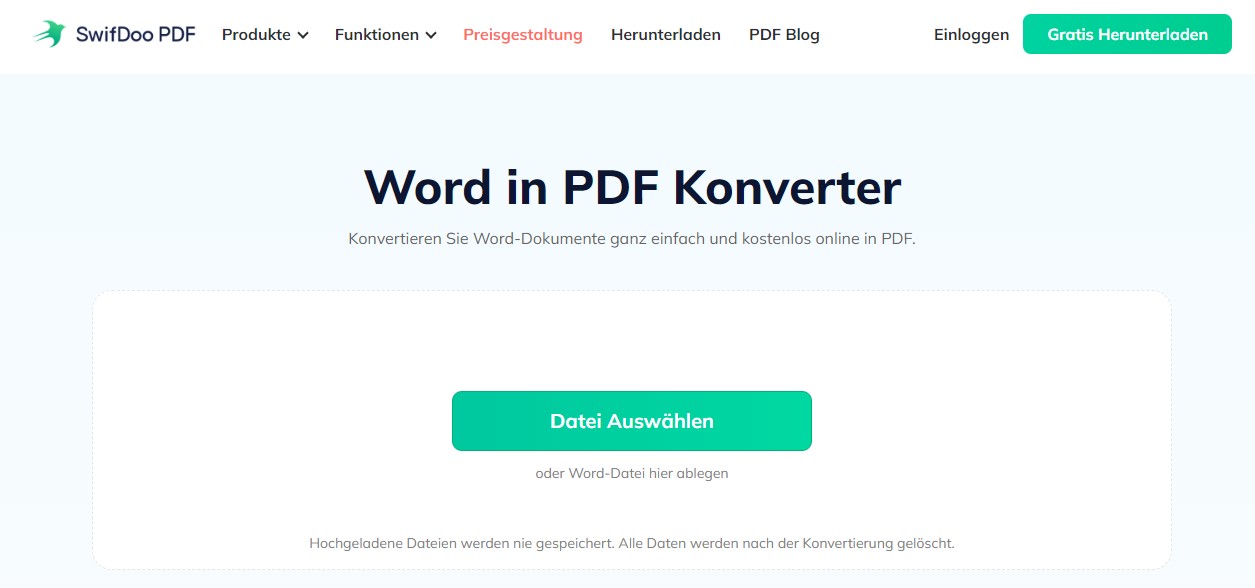 Word als PNG speichern online SwifDoo PDF 