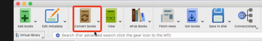 Calibre convert books