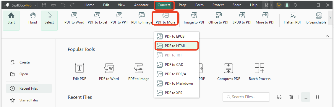 PDF to HTML