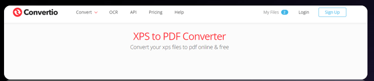 XPS to PDF converter Convertio