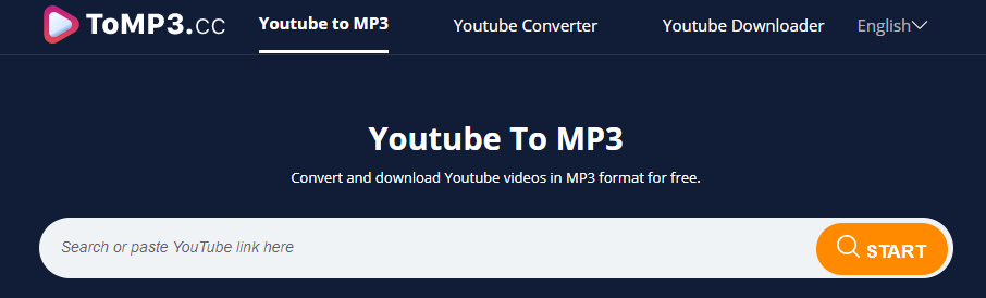 YouTube downloader ToMP3.cc