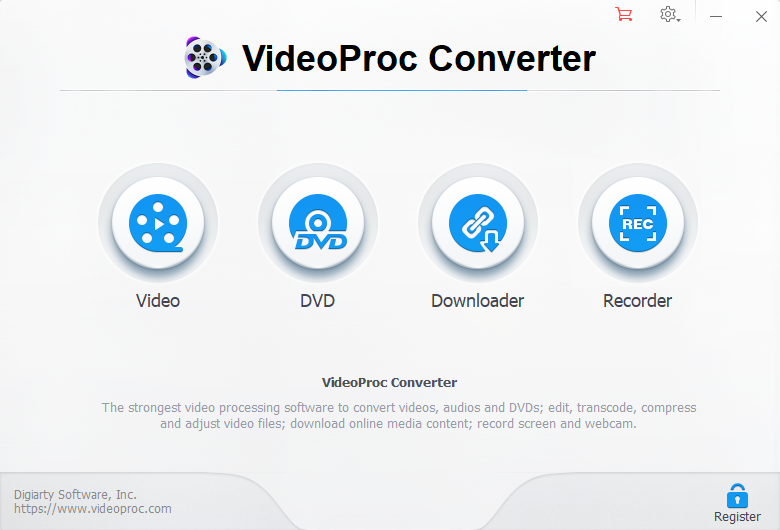 YouTube downloader VideoProc Converter