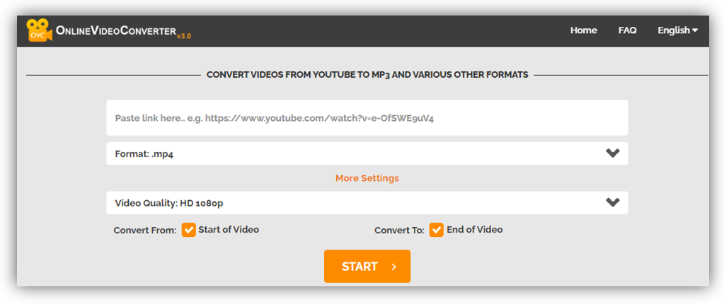 YouTube to MP4 OnlineVideoConverter.com converter