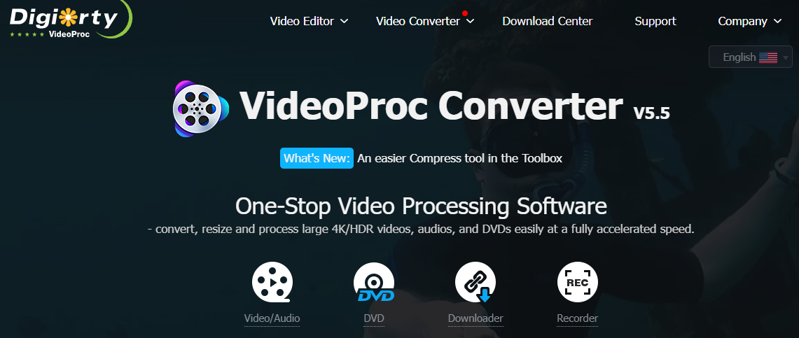 YouTube to MP4 VideoProc Converter converter