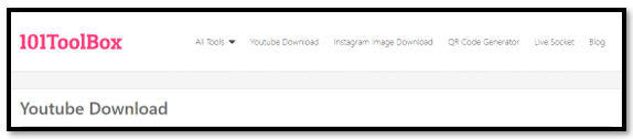 YouTube video cut and download with 101ToolBox
